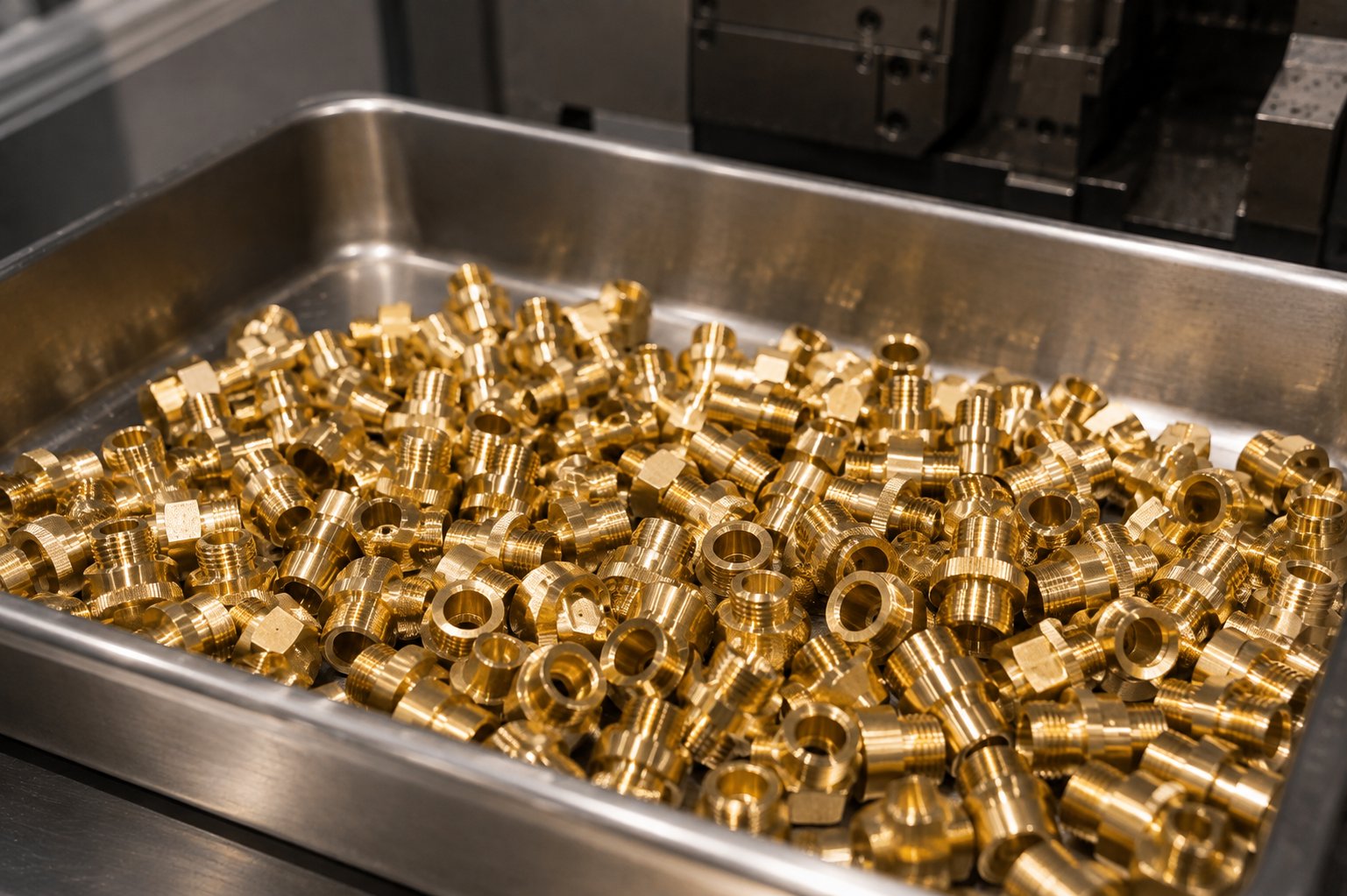 Finished Brass Components Tray